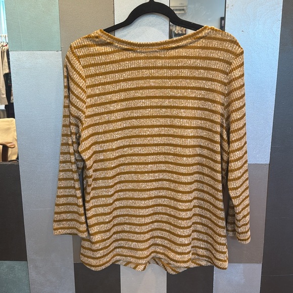 Liverpool Tan and Brown Knit Blouse Sweater Top - Picture 2 of 7